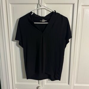 H&M Black V-Neck Blouse
